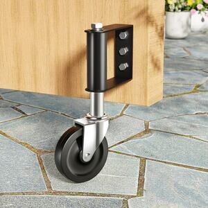Ronlap Gate Wheels Spring Loaded Gate Caster for Fence Wooden Gate Heavy Duty 4"